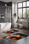 Mijölnir CT-5187 Juego de Alfombrillas de Baño 2 Piezas de Poliéster Antideslizante Antibacteriano 40 x 60 cm 60 x 100 cm
